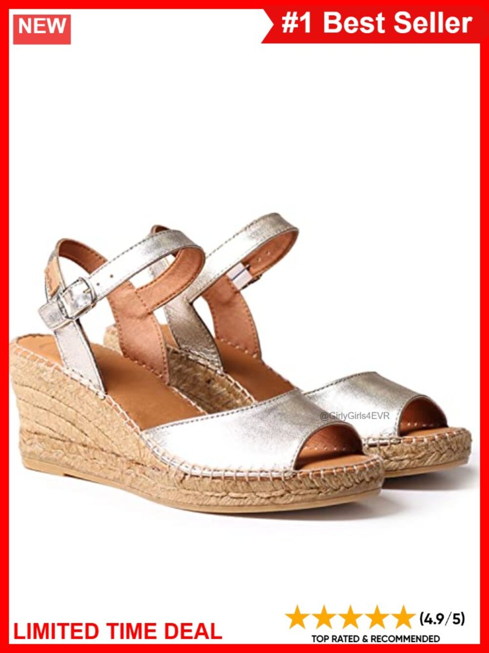Platform Wedge Sandal Handcrafted Leather Ankle Strap Buckle